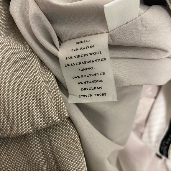 ANN TAYLOR Signature Fit Trouser Leg Relaxed Fit Wool Blend Pant Size 10 - Picture 4 of 7